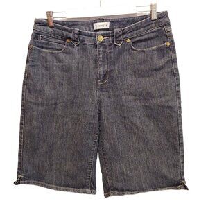Venezia jean shorts Womens 16 Blue Denim embellished back pockets plus beachy co